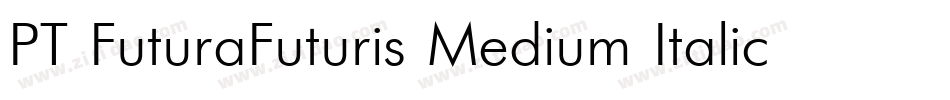 PT FuturaFuturis Medium Italic Cyrillic字体转换